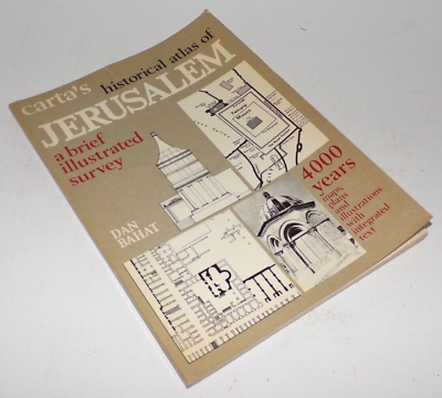 #ad 1976 Carta#x27;s Historical Atlas of Jerusalem Illustrated Survey Maps Plans PB Book $6.99