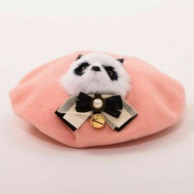 #ad 1pc Girls Cute Panda Bow Bell Lolita Beret Animal Hat Painter Hat Cap Headwear $15.99