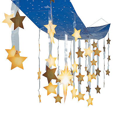 #ad Pageant North Star Hanging Ceiling Decor Party Decor 2 ft. x 1 ft. $17.02