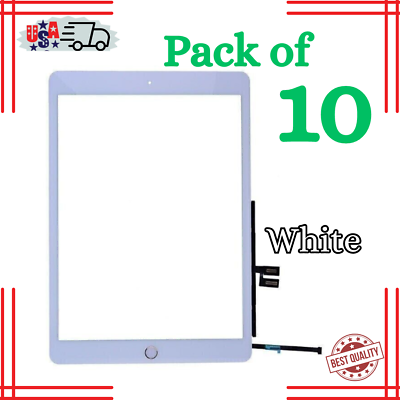 #ad 10X White Screen Digitizer Glass For iPad 7 7th Gen 2019 10.2quot; A2197 A2198 A2200 $115.95