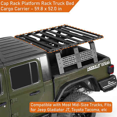 #ad Steel Cap Rack Truck Bed Cargo Carrier Fit All Jeep Gladiator JT Toyota Tacoma $399.99