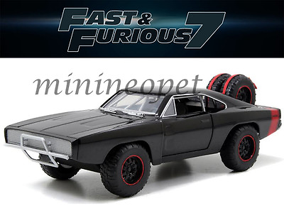 JADA 97038 FAST AND FURIOUS 7 DOM#x27;S 1970 DODGE CHARGER R T 1 24 OFF ROAD BLACK $20.55