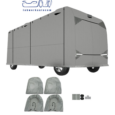 #ad RV Cover Storage For Class A Motorhome Trailer Camper W Zipper 33#x27; 37#x27; $175.25
