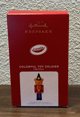 #ad Hallmark 2021 Crayola Colorful Toy Soldier Christmas Holiday Ornament New Decor $2.70