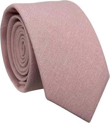 #ad Kebocis Mens Solid Color Necktie Cotton Neck Tie for Men $36.65