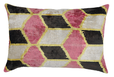 #ad Handmade Rectangle Velvet Feather Geometric Throw Pillow 16 x 24 in 40 x 60 cm $109.99