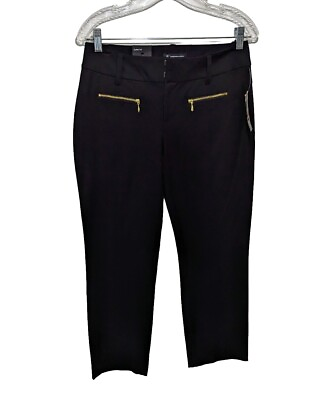 #ad NWT INC International Concepts Black Pants Ankle Pants Curvy Fit Womens 2 Crop $25.50