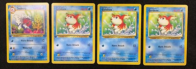 #ad Pokemon Goldfish Bowl Goldeen amp; Seaking 1st Edition and Unlimited Jungle $20.00