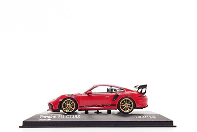 #ad Minichamps 1:43 Porsche 911 GT3 RS 991.2 in Guards Red Gold Wheels $79.99