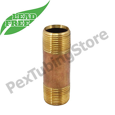 #ad #ad Brass NPT Threaded Pipe Nipple. Lead Free. Sizes 1 4quot; 1 2quot; 3 4quot; 1quot; up to 2quot;. $261.52