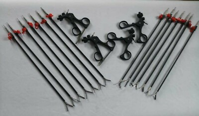 #ad Laparoscopic Storz Type Grasper Dissector Scissors Inserts Instruments Set 18Pc $454.00