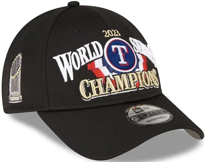 #ad NWT Texas Rangers 2023 World Series Champions Locker Room New Era 9FORTY Cap Hat $27.97