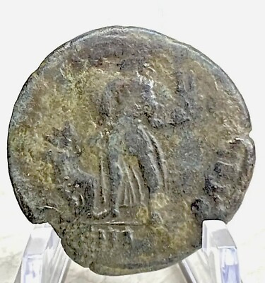 #ad Authentic Ancient Roman Coin 378 383 AD Gratianus 1600 Year Old Kneeling Female $33.00