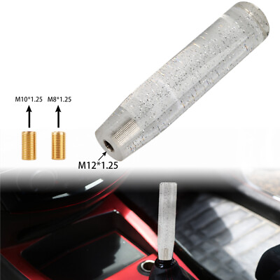 #ad Universal 20cm Glitter Transparent Clear Manual Racing Gear Stick Shift Knob $20.88
