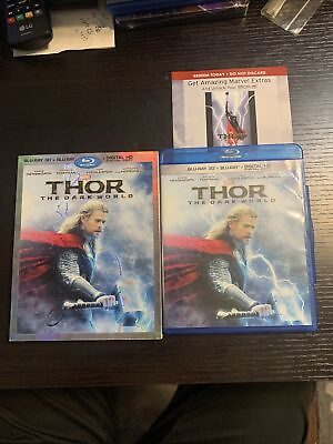 #ad Thor: The Dark World 3D 3D Blu ray amp; Blu ray Authentic US Release $16.48