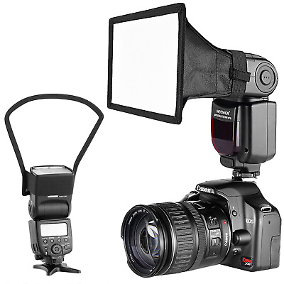 #ad Neewer Speedlite Flash Softbox and Reflector Diffuser Kit for DSLR Cameras Flash $16.99