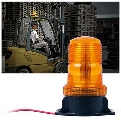 Xprite 30 LED Strobe Beacon Light Forklift Truck Rooftop Amber Emergency Warning $15.99