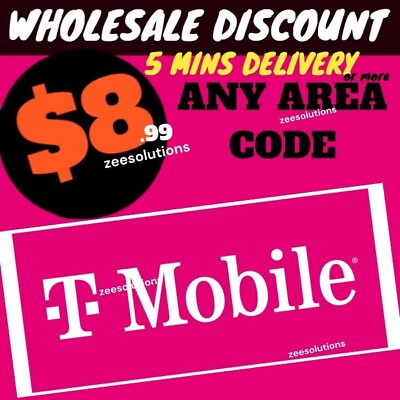 #ad T Mobile Prepaid Port Numbers 5 MINS RANDOM NUMBER FEW HOURS ANY NUMBER $8.99