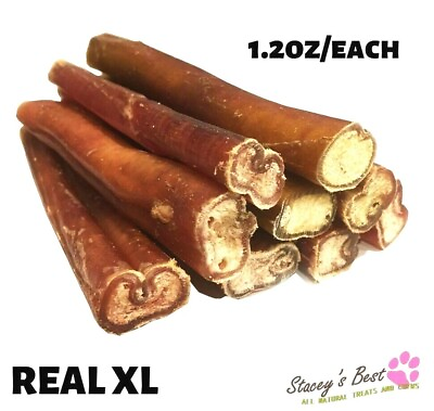 6quot; inch EXTRA THICK BULLY STICKS natural dog chews treats USDA amp; FDA approved $144.99