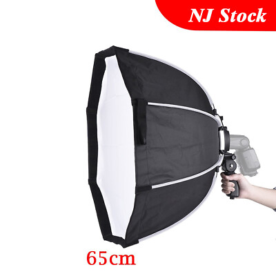 65cm Octagon Umbrella Softbox for Speedlight Camera Flash Hand Grip AD200 TT685 $59.99
