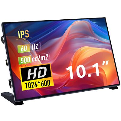 #ad 10.1 Inch LCD Screen for Raspberry Pi 1024x600 IPS LCD Display HDMI Portabl... $96.78