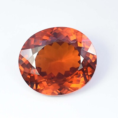 #ad 100% Natural Mozambique Orange Garnet Gorgeous Oval Shape 24x21mm Loose Gemstone $242.07