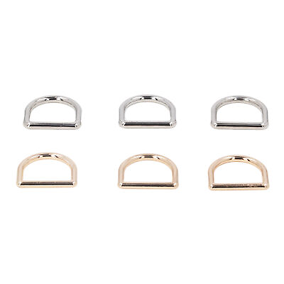 #ad 120Pcs Metal D Rings Strong Load Bearing Zinc Alloy D Buckle Clips Accessory FFG $52.54