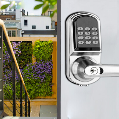 #ad Electronic Digital Door Lock Entry lever Keyless Smart Code Keypad Security Lock $79.00