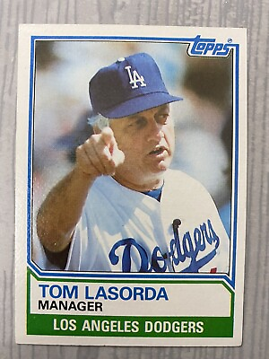 #ad Tom Tommy Lasorda Topps 1983 LA Los Angeles Dodgers Manager Baseball Card $5.00