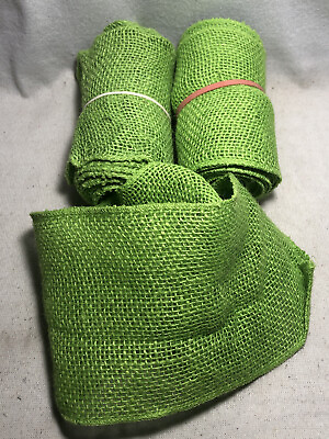 #ad 27 Feet 324 in Of Green Fabric 6” Wide $36.00