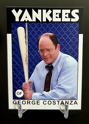 #ad 1986 Topps GEORGE COSTANZA Seinfeld HD Quality Baseball Card Custom Art $3.99