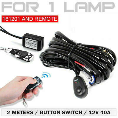 LED Light Bar Remote Control Switch Strobe ON OFFWiring Harness Kit Fog Lamp $27.53