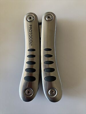 #ad Protocol Stainless Steel Multi Tool with Black Sheath $9.99