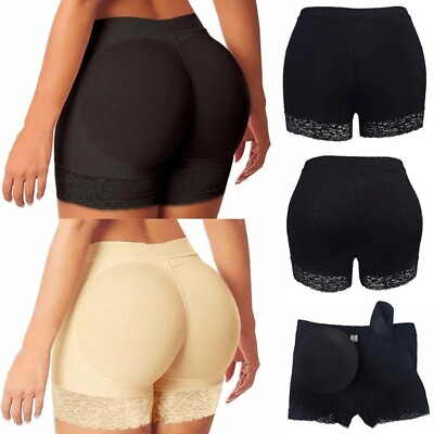 #ad Women FAKE ASS Butt Lift and Hip Enhancer Padded Underwear Panties Booty Shaper $4.79