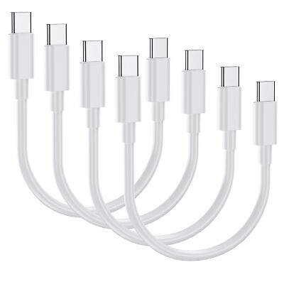 #ad Short USB C to USB C Cable 4 Pack 1ft 60W Type C Fast Charging Cord Charger... $23.73