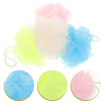 #ad 8 Pcs Body Wash Sponge Loofahs Ball Exfoliate PE Material Cute $9.98