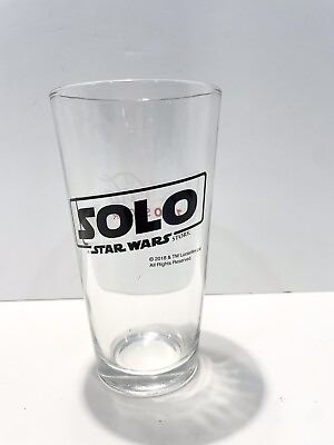 #ad RARE Solo A Star Wars Story Coca Cola Zero Sugar 2018 Movie Pint Glass Movie 6” $19.99