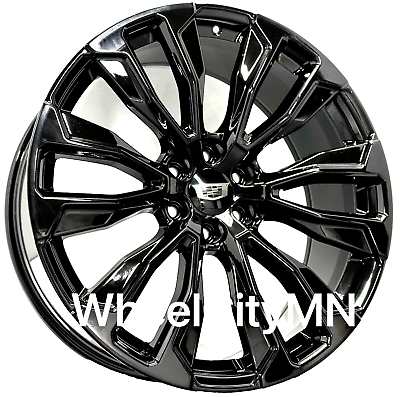 #ad 22quot; gloss black OE replica 97000 wheels fits 2022 Cadillac Escalade Sport 6x5.5 $1199.99