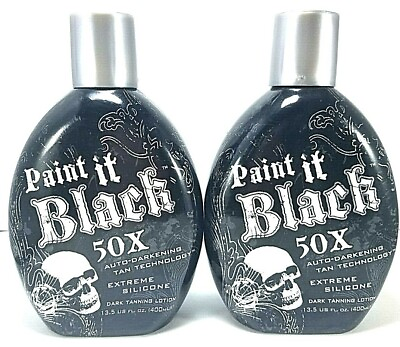#ad Millenium Tanning New Paint It Black Auto darkening Dark Tanning Lotion 2 Pack $44.95