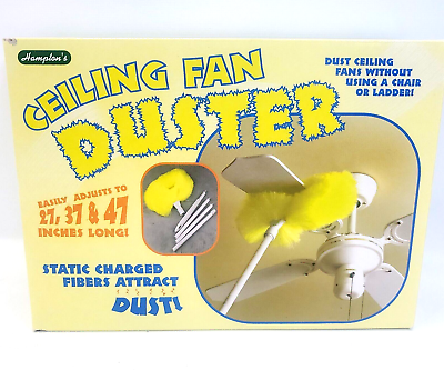 #ad Hampton Ceiling Fan Duster Surrounds and Captures Dust 27 37 amp; 47quot; Long $15.83