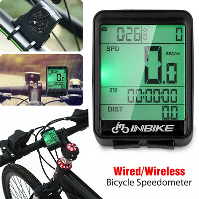 #ad Bike Bicycle Speedometer Cycle Digital Odometer Computer Waterproof LCD Wireless $14.89