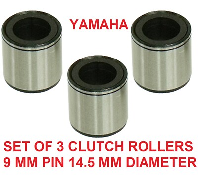#ad SET OF 3 YAMAHA PRIMARY DRIVE CLUTCH SPIDER 9 MM 14.5 ROLLER 88 23 SNOWMOBILES $44.89