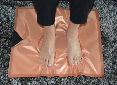 #ad Earthing Grounding Mat Kit 18quot; x 21.5quot; Copper Cloth Full Contact Antimicrobial $34.95