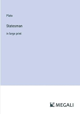 #ad Statesman: in large print by Plato Paperback Book $51.17