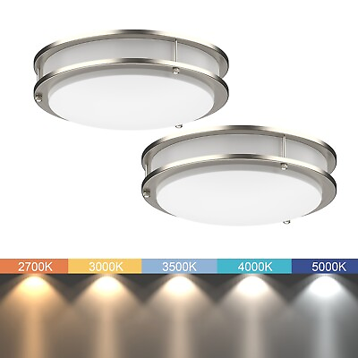 LED Ceiling Light ALL IN ONE Adjustable Light Color Dimmable 10quot; 12quot; 14quot; $69.99