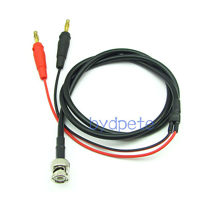 #ad BNC male to Banana 4mm stackable plug Lead Probe Testing Cable Cord RG58 Q9 DIY $5.98