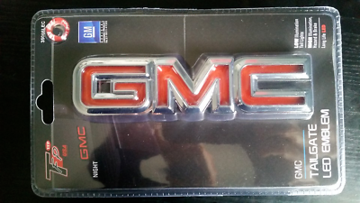 #ad Emblem LED GMC 2003 2023 Sierra 1500 2500 3500 Logo Tailgate Chrome Light $109.00