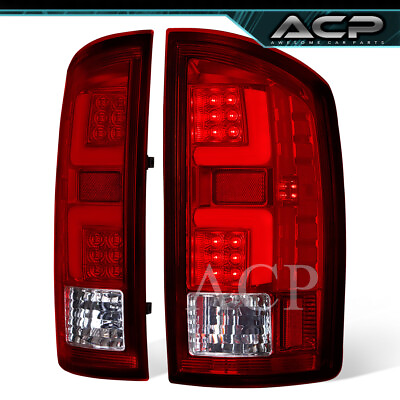 #ad For 02 06 Ram 1500 2500 3500 Red Lens White LED Tail Lamp Assembly Brake Lights $105.99