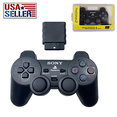 #ad #ad For Sony PlayStation PS2 Wireless Wired Controller 2.4GHz Dual Vibration Gamepad $18.49