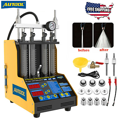 #ad AUTOOL CT150 Ultrasonic Fuel Injector Cleaner Tester Injector Cleaning Machine $249.00